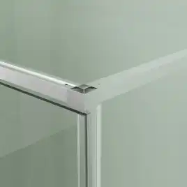 Душевой уголок Azario MALE SQR 100х100 AZ-J50-100-MB-CL, профиль черный матовый, стекло Прозрачное