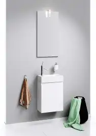 Зеркало Aqwella 5 stars Leon-MP 40х80 Ln-MP.02.04/W с подстветкой, кнопочный выключатель, Белый