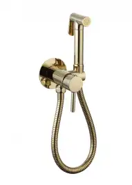 Гигиенический душ со смесителем CeramaLux KRS/002, цвет светлое золото