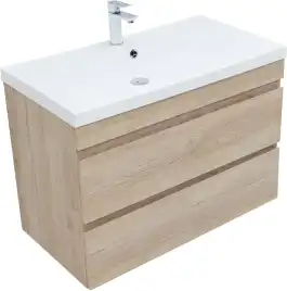 Тумба под раковину Aquanet Нота New 90 дуб светлый 334199
