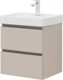 Тумба под раковину Aquanet Вега 2.0 50 бежевый, подвесная, 337940