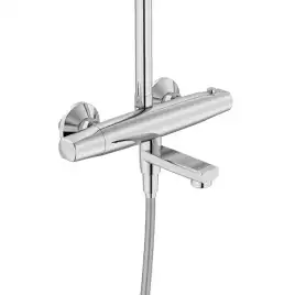 Душевая система IDDIS Torr TORSBBTi06-S для ванны с изливом, с термостатом цвет, Глянцевый хром