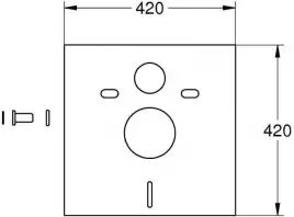 Звукоизолирующая прокладка для унитаза, биде Grohe 37131000