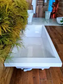 Ванна из литьевого мрамора  Aqua de Marco NESTOR 177х80 Белая 1180WNES