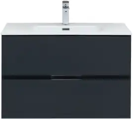 Тумба под раковину Aquanet Алвита New 80 2 ящика, антрацит 277515
