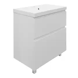 Тумба с раковиной Azario Viola 80 CS00097140, напольная, Белая матовая