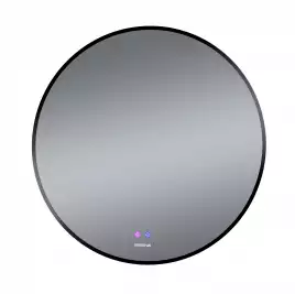 Зеркало Grossman COSMO-норма BLACK 70х70 1970702 с подстветкой, сенсорный выключатель, с подогревом, Черный матовый