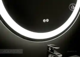 Зеркало Aquaton Анелло 80х85 1A260802AK010 с подстветкой, сенсорный выключатель, с подогревом, Серебро