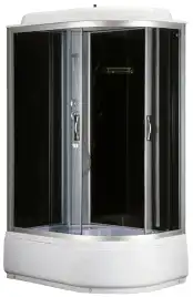 Душевая кабина Loranto 120х80 высокий поддон, тонированное стекло, профиль Белый, CS-66120L G  120*80*215