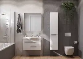 Зеркало-шкаф Aquaton Беверли 80 1A237102BV010  цвет, белый глянец