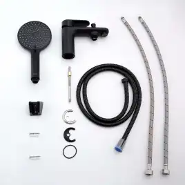 Смеситель на борт ванны Aquatek Ника AQ1844MB, Черный матовый