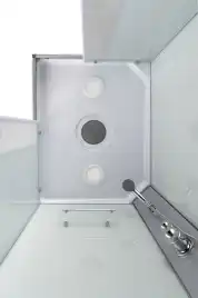 Душевая кабина Loranto 100х80 CS-5180-13R F, низкий поддон, цвет профиля сатин