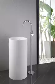 Напольный смеситель для раковины  Abber Wasser Kreis AF8141, однорычажный, с внутренней частью, Хром