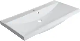 Раковина Aquanet Нота 100 284116 прямоугольная, Белая глянцевая