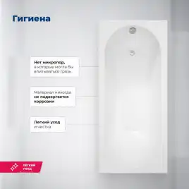 Акриловая ванна Aquanet Nexus 180x80 (с каркасом), 362777