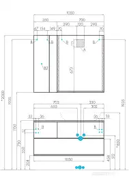 Зеркало с подстветкой Aquaton Терра 70х85 1A247002TEDY0  Дерево темное