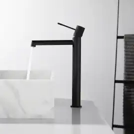 Смеситель для накладной раковины Vincea Desire VBF-1D2MB однорычажный, черный