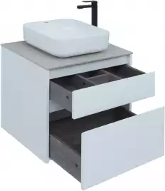 Тумба под раковину Aquanet Nova Lite 60 белый (2 ящика) 242575