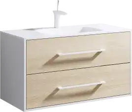 Тумба с раковиной подвесная Aqwella 5 Stars Miami 100 см, MAI0110, цвет Дуб сонома