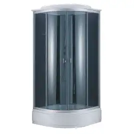 Душевая кабина Loranto 90х90 CS-881EA26TM/B-90, средний поддон, цвет профиля матовый хром