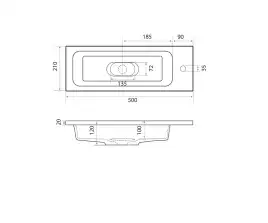 Раковина Grossman Модуль 50, белая