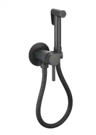 Гигиенический душ со смесителем CeramaLux KRS/001, цвет черный матовый