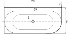 Акриловая ванна Allen Brau Priority 4 А 170x78 2.31004.20A белый глянец