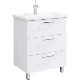 Тумба с раковиной напольная Aqwella Manchester 70 см, MAN01073, цвет Белый