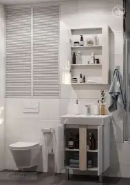 Тумба под раковину Aquaton Кантри 60 1A257401AHB20 подвесная цвет, белый / дуб верона