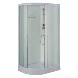 Душевая кабина Loranto 120х80 CS-877ECTM/W-120, низкий поддон, цвет профиля белый