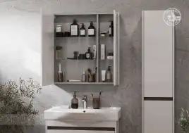 Зеркало-шкаф Aquaton Нортон 80 1A249202NT010  цвет, белый