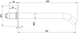 Излив Allen Brau Priority 5.31B18-00 хром