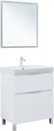 Тумба под раковину Aquanet Алвита New 70 напольная, белый матовый, 344133