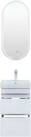 Тумба под раковину Aquanet Слим 40 белый сатин, 346045
