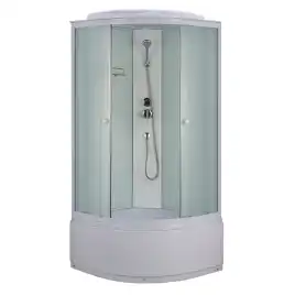 Душевая кабина Loranto 90х90, высокий поддон, Матовое стекло, CS-888EDTM/W-90