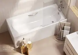 Акриловая ванна Roca BeCool 170х80 ZRU9302852 прямоугольная, Белая