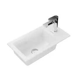 Раковина KERAMA MARAZZI LATO встраиваемая сверху, 50 см, белая глянцевая, LA.wb.50