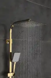 Душевая система Gappo G2407-3 с поворотным изливом, Золото глянцевое