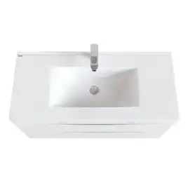 Тумба с раковиной IDDIS Cloud 100, напольная, Белая, CLO10WFi95K