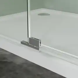 Душевой уголок Azario MALE SQR-90х90х195-CH-CL, прозрачное стекло 6 мм, профиль хром, AZ-J50-90-CH-CL