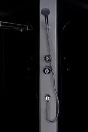 Душевая кабина Loranto 100х80 CS-5180-13L G, низкий поддон, цвет профиля сатин