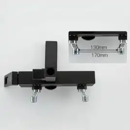 Душевая система Gappo G2417-6  с поворотным изливом, Черный матовый