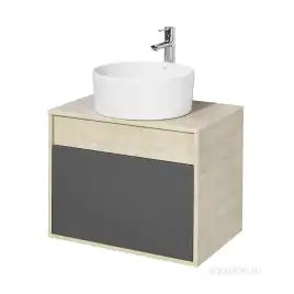 Тумба под раковину Aquaton Лофт Урбан 65 1A254001LQX60 подвесная цвет, серый графит / дуб орегон