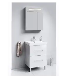 Тумба с раковиной напольная Aqwella Neo 60 см, Neo.01.06, цвет Белый