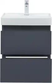 Тумба под раковину Aquanet Вега 2.0 50 маренго, подвесная, 337946