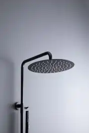 Душевая система Allen Brau Fantasy 5.11001-31 для душа без излива, термостатическая, с верхним душем, Черный матовый