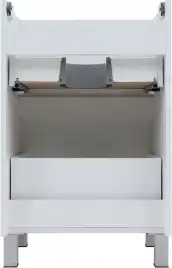 Тумба под раковину Aquanet Вега 50 напольная, белый глянец, 344120