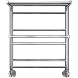 Полотенцесушитель водяной Aquatek Альфа 50х60 AQ RRP0760CH П7 с полкой, нижнее подключение 1/2