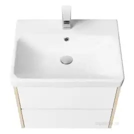 Тумба под раковину Aquaton Сканди 70 1A251801SDB20 подвесная цвет, белый / дуб верона