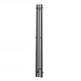 Полотенцесушитель электрический 10х120 Point Фрея П2 PN20712GB, диммер слева, Графит матовый